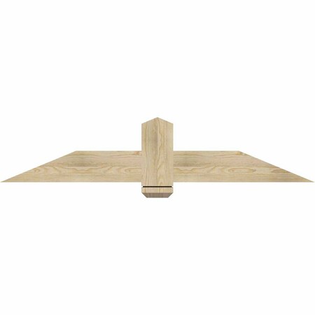 Ekena Millwork Eugene Rough Sawn Timber Gable Bracket, Douglas Fir, 60"W x 12"H x 2"D x 6"F, 5/12 Pitch GBW060X12X0206EUG00RDF